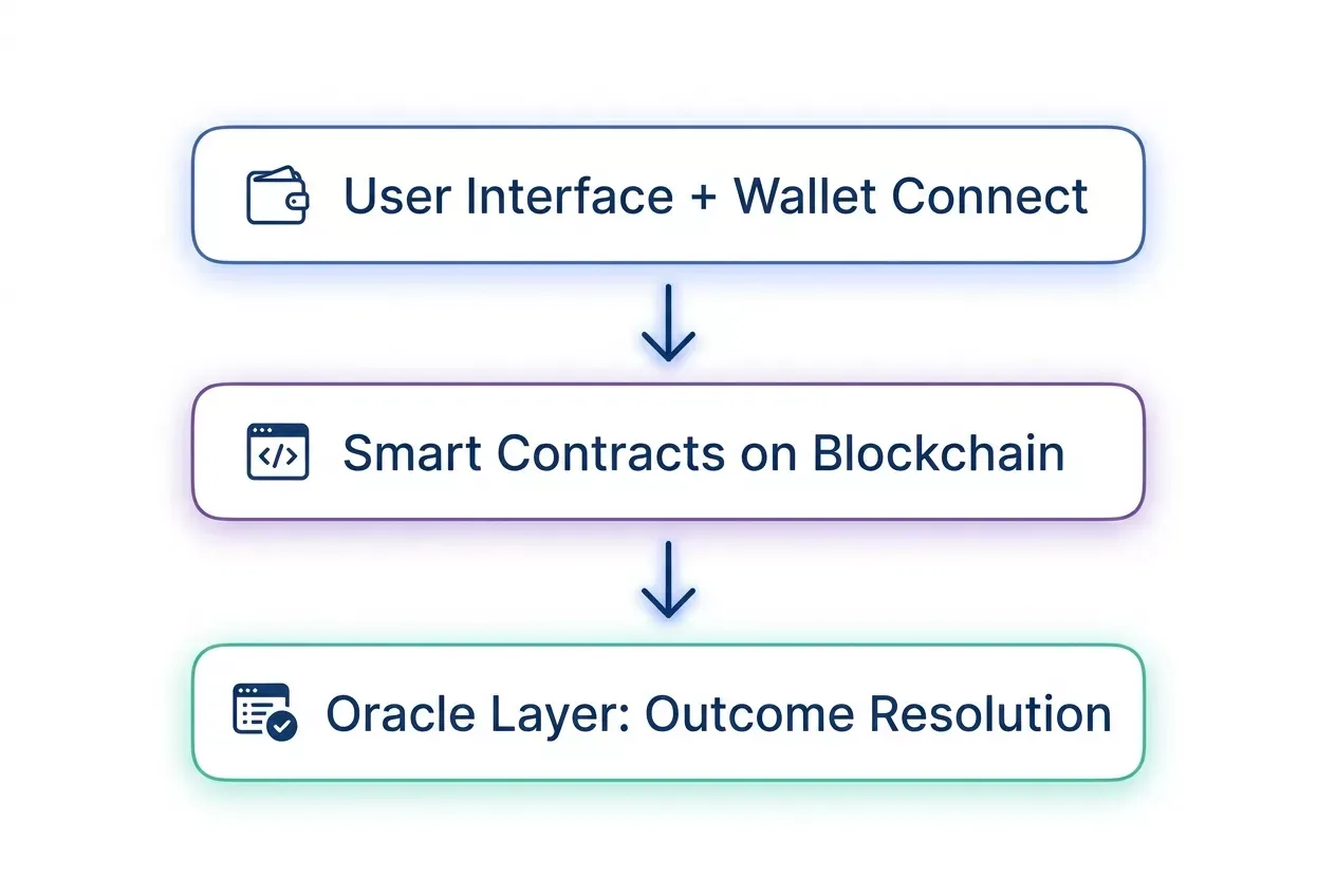 three layer architecture of prediction market