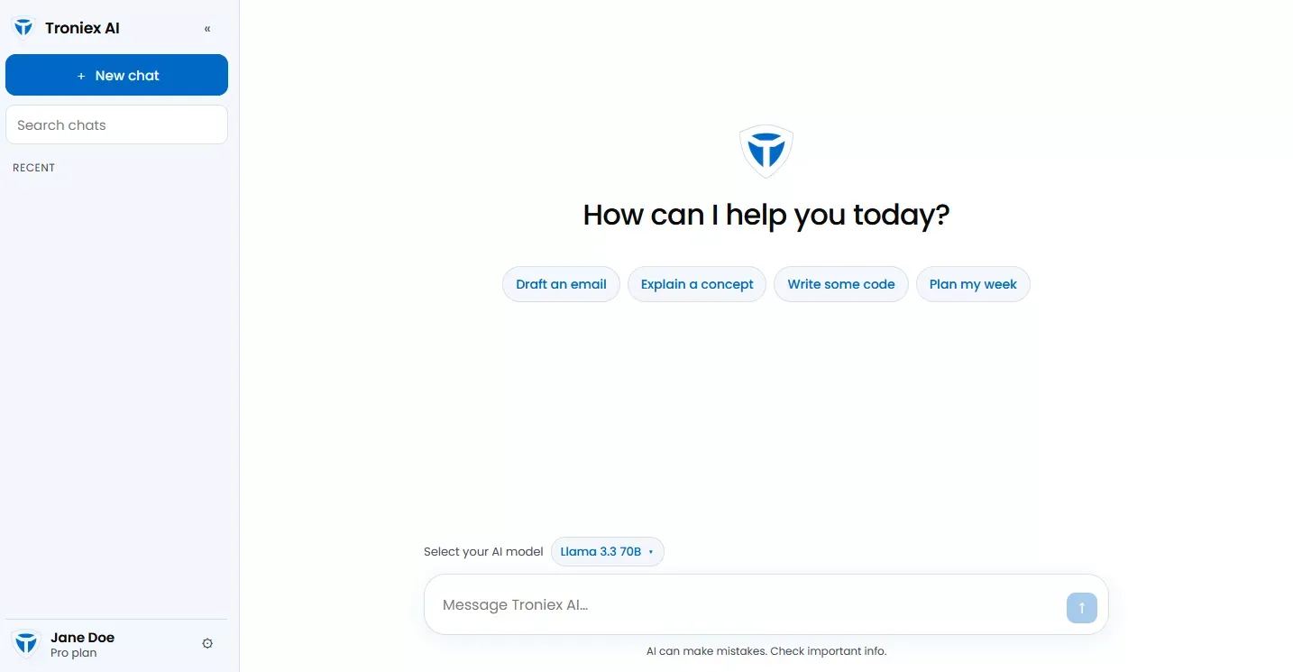 Claude AI clone script chat interface