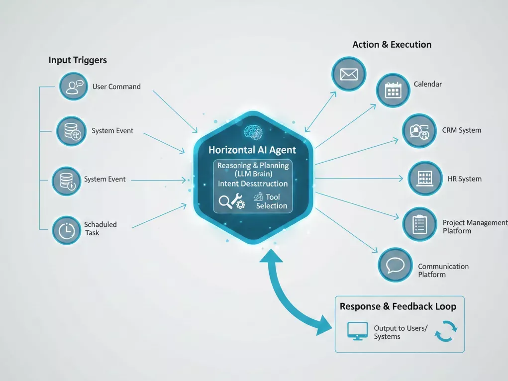 horizontal ai agent working