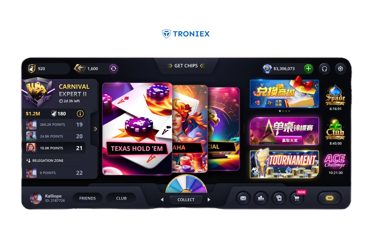 poker app ui design