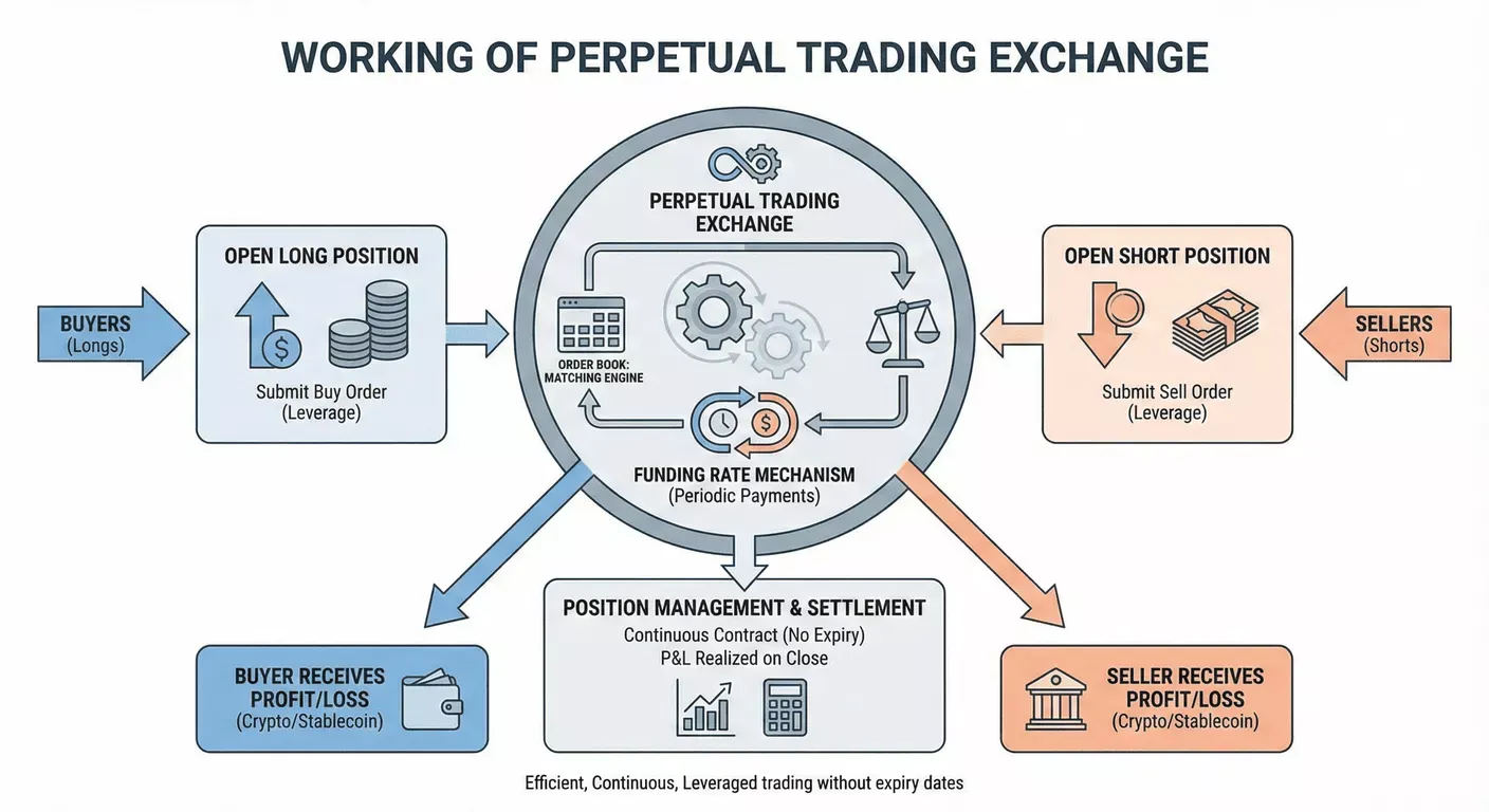 working of perpetual futures trading