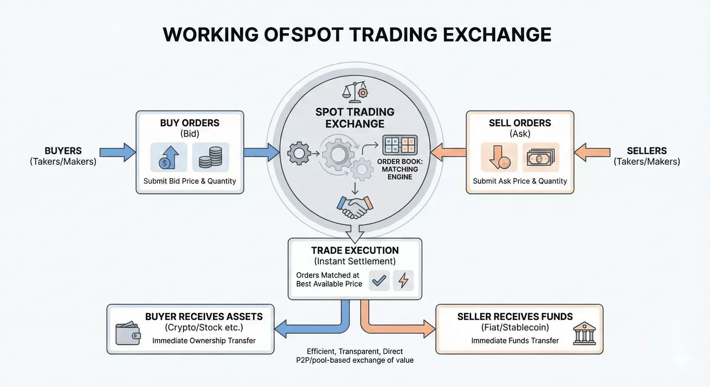 working of spot trading